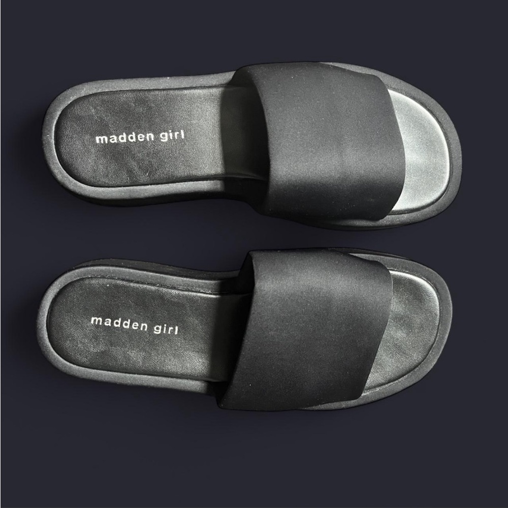 Madden Girl Black Sandals